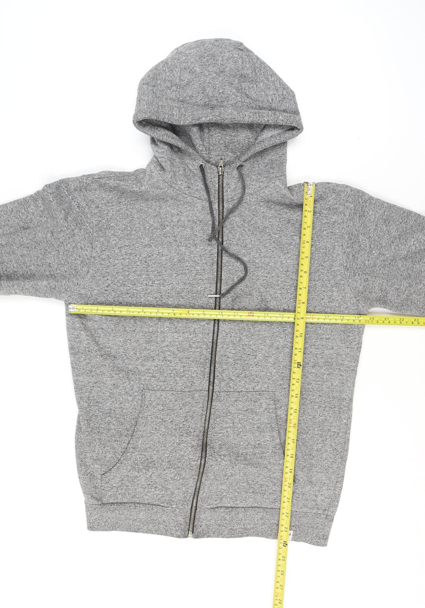 BellField Men's Grey Full Zip Hoodie Size M Casual Fleece