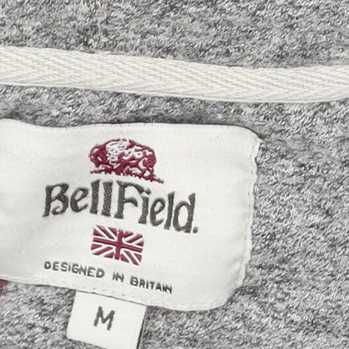 BellField Men's Grey Full Zip Hoodie Size M Casual Fleece