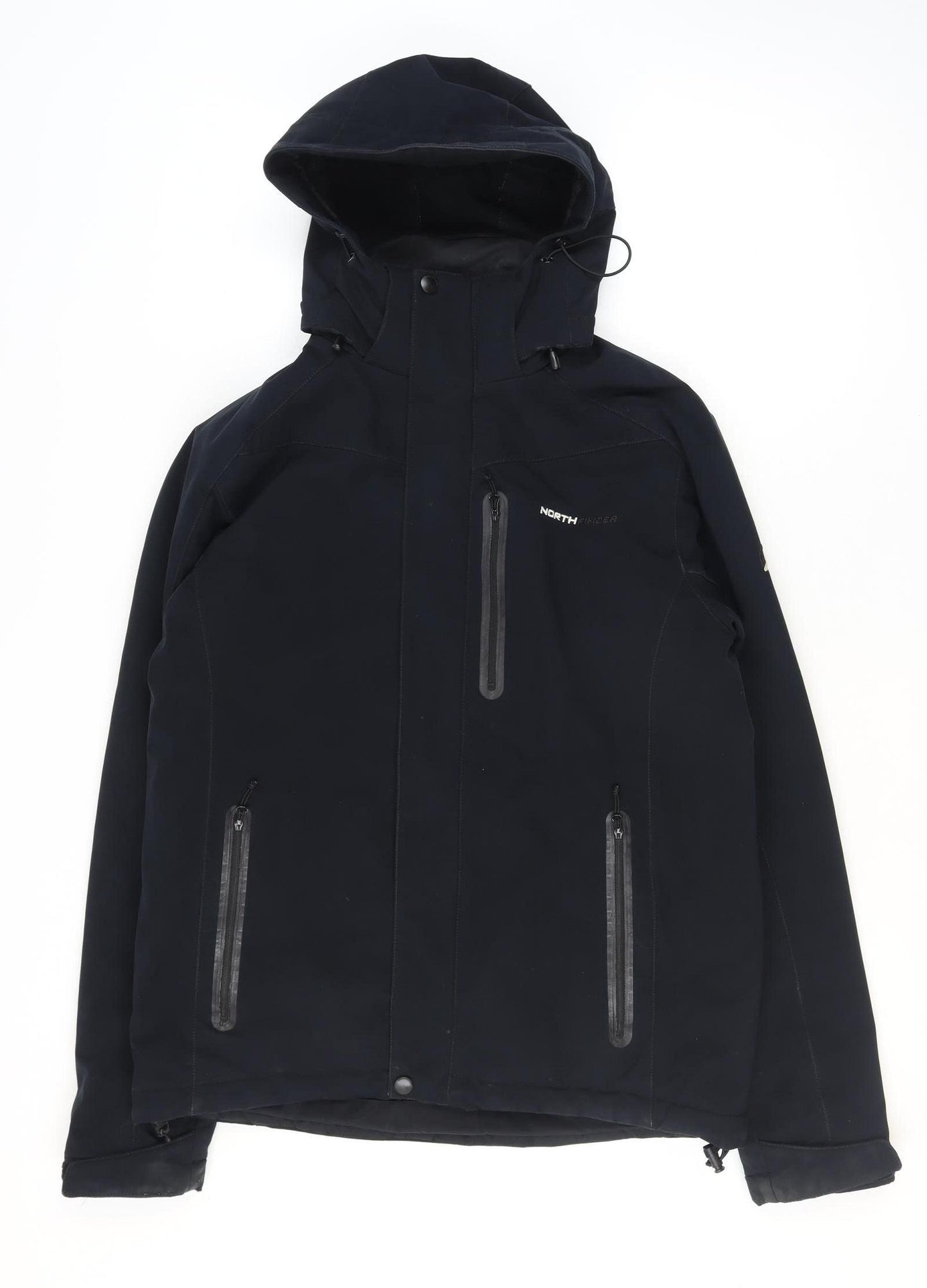 Northfinder Men's Black M Softshell Waterproof Hooded Parka Jacket