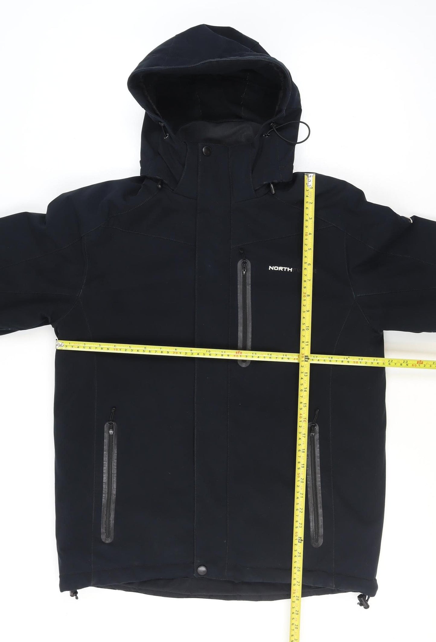 Northfinder Men's Black M Softshell Waterproof Hooded Parka Jacket