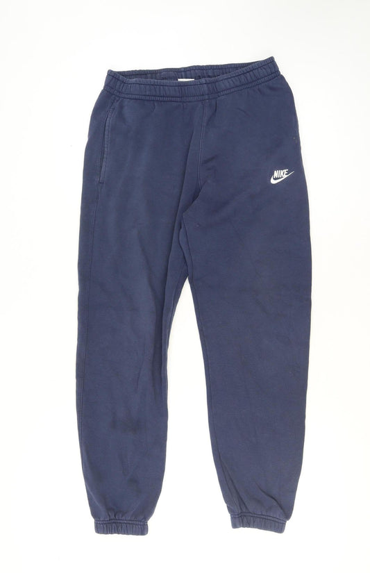 Nike Men's Blue Fleece Jogger Sweatpants M Regular Fit Activewear