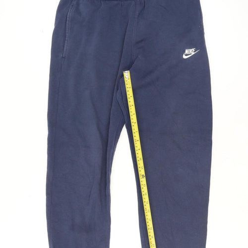 Nike Men's Blue Fleece Jogger Sweatpants M Regular Fit Activewear