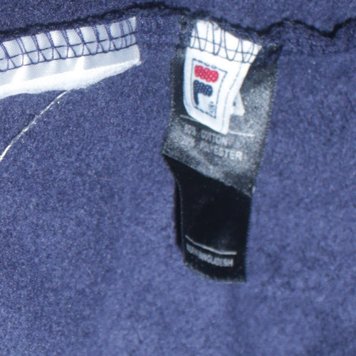 FILA Men's Blue Crew Neck Logo Sweatshirt Size L