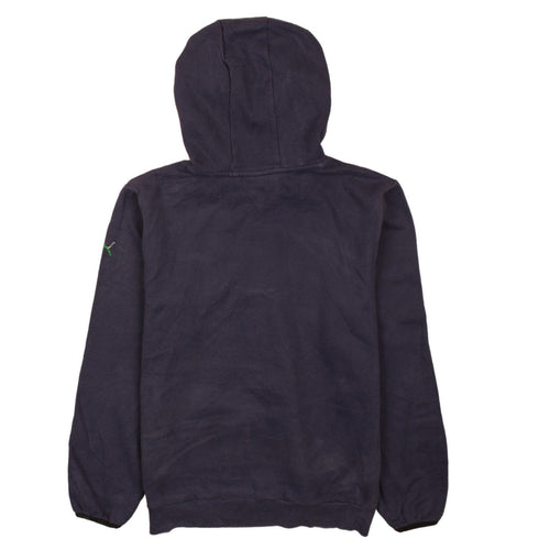 Puma Boys Black Pullover Hoodie 14 Years with Green Graphic Print