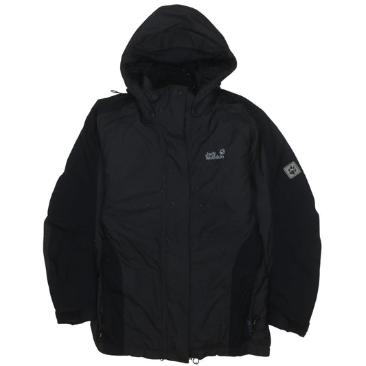 Jack Wolfskin Men's Black XS Waterproof Hooded Parka Jacket