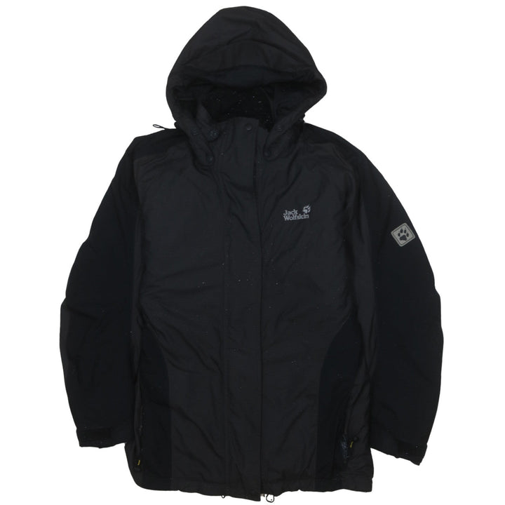Jack Wolfskin Men's Black XS Waterproof Hooded Parka Jacket