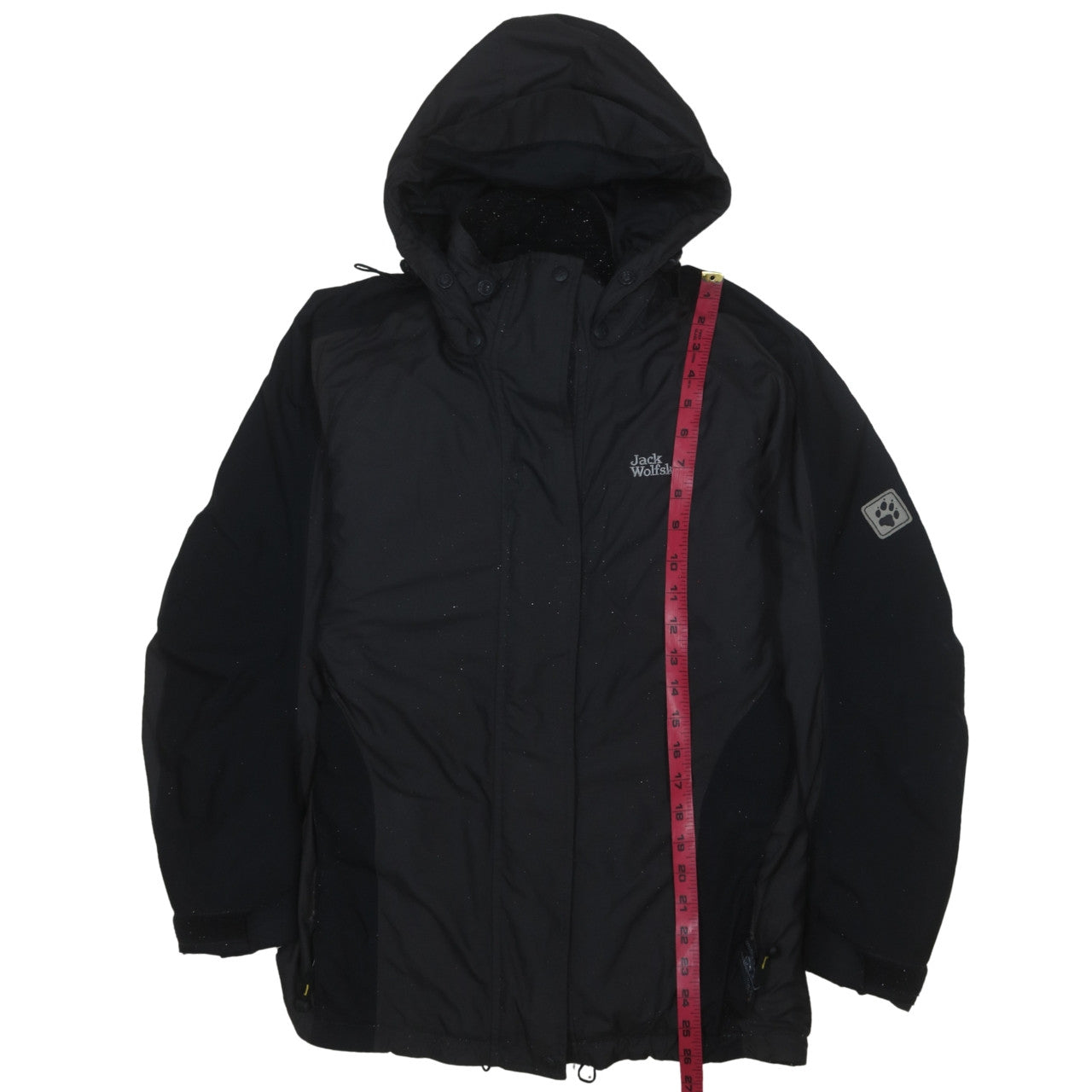 Jack Wolfskin Men's Black XS Waterproof Hooded Parka Jacket
