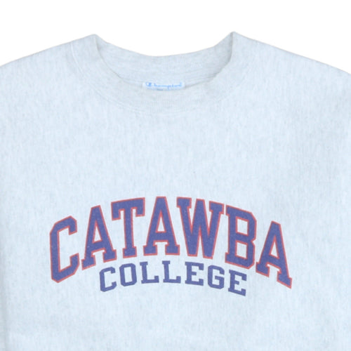 Champion Men's Grey Small Reverse Weave College Sweatshirt
