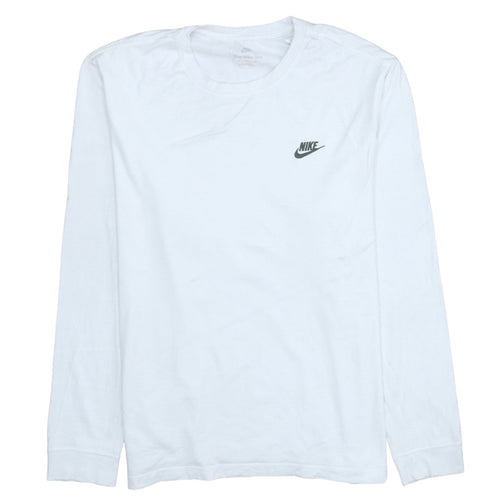 Nike Men's White 2XL Pullover Long Sleeve Crew Neck Sweatshirt