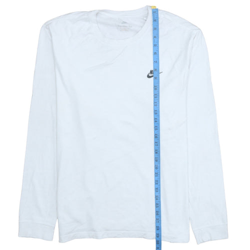 Nike Men's White 2XL Pullover Long Sleeve Crew Neck Sweatshirt
