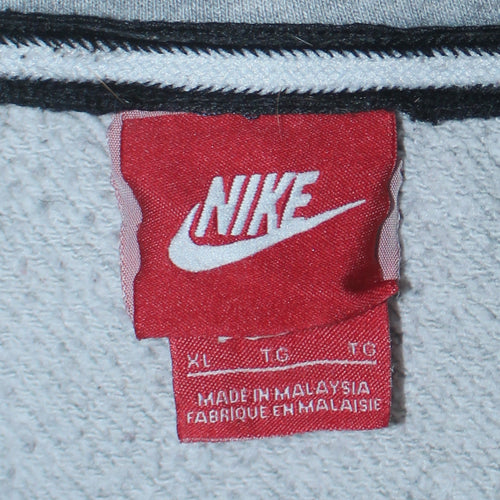 Nike Men’s Grey Full Zip Hoodie XL Sportswear Sweatshirt