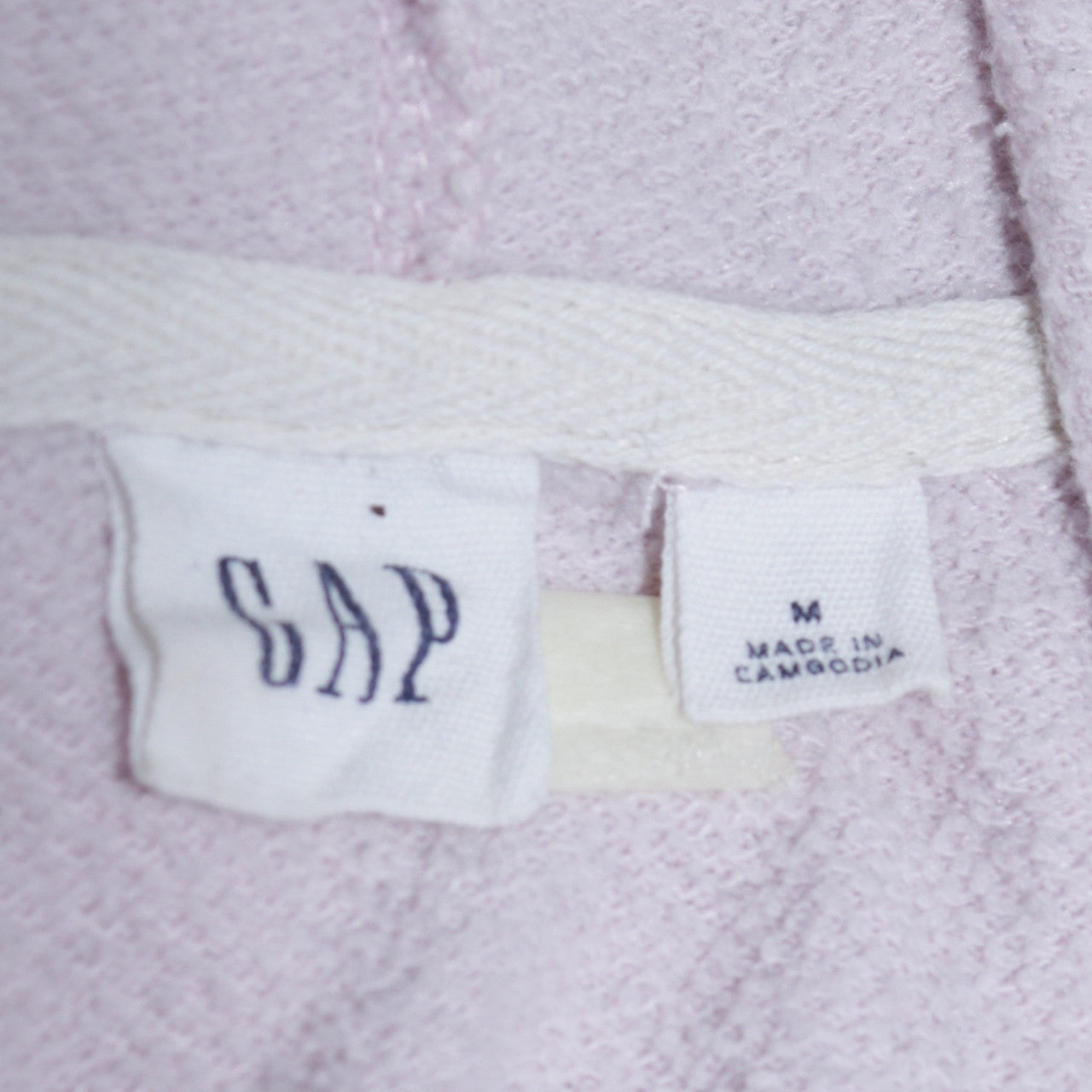 GAP Women Pink Full Zip Hoodie Medium Glitter Logo Cotton Blend