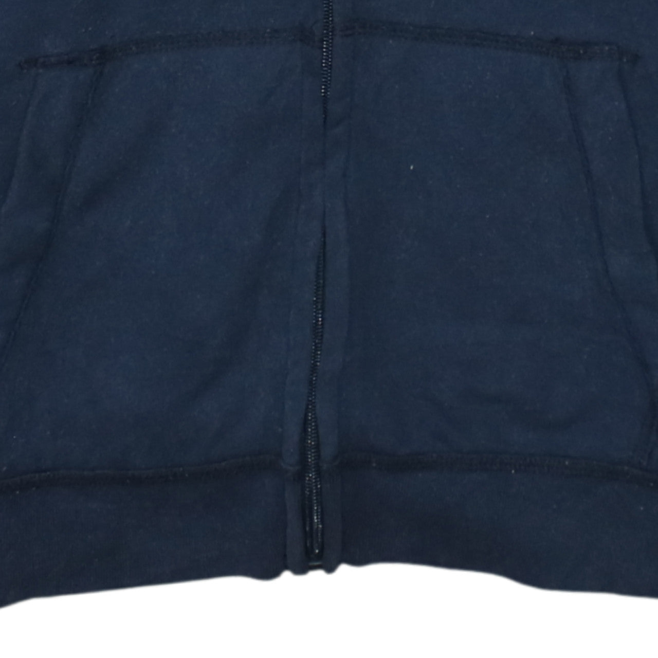 Hollister Men's Blue Full Zip Hoodie M Logo Fleece Sweatshirt