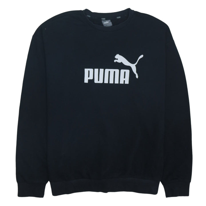 Puma Women Black Size 12 Crew Neck Pullover Sweatshirt