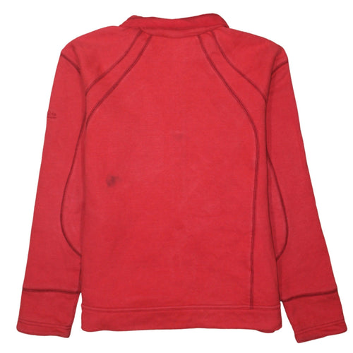 Columbia Women's Red Full Zip Fleece Jacket L Outdoor Activewear