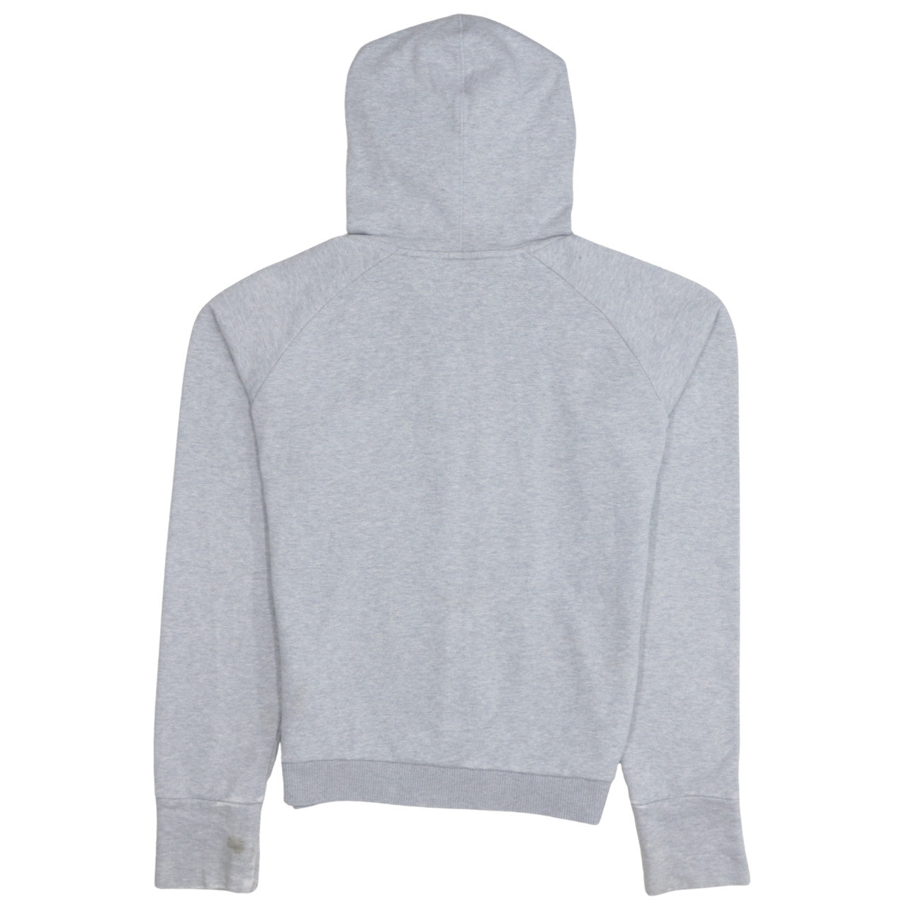 Reebok Women Grey Full Zip Hoodie Size M Cotton Blend Casual
