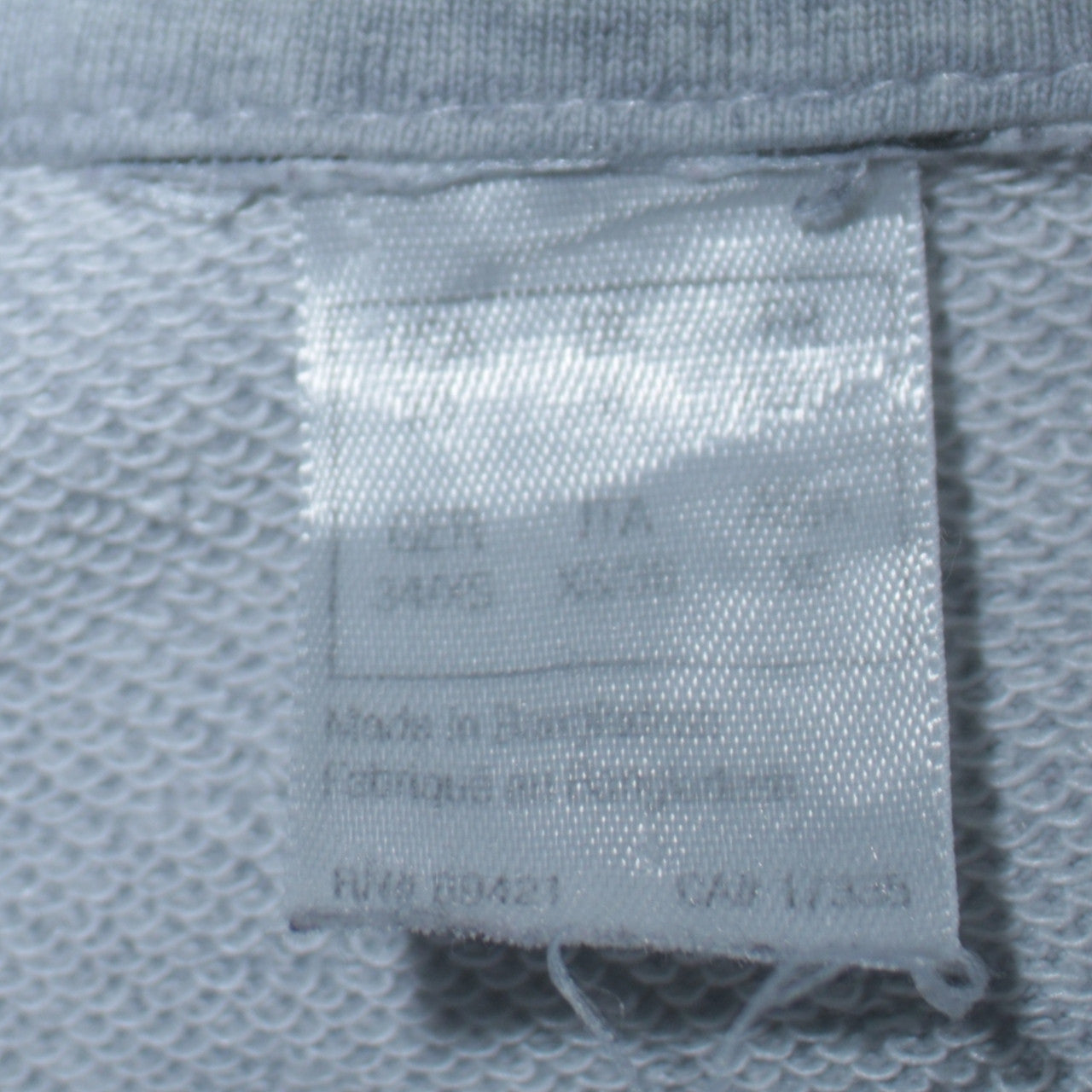 Reebok Women Grey Full Zip Hoodie Size M Cotton Blend Casual