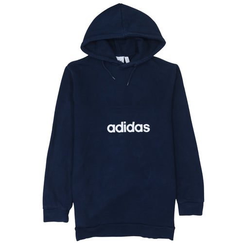 Adidas Men's Blue Pullover Hoodie M Regular Fit Sports Sweatshirt