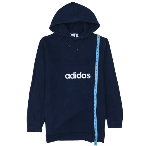 Adidas Men's Blue Pullover Hoodie M Regular Fit Sports Sweatshirt