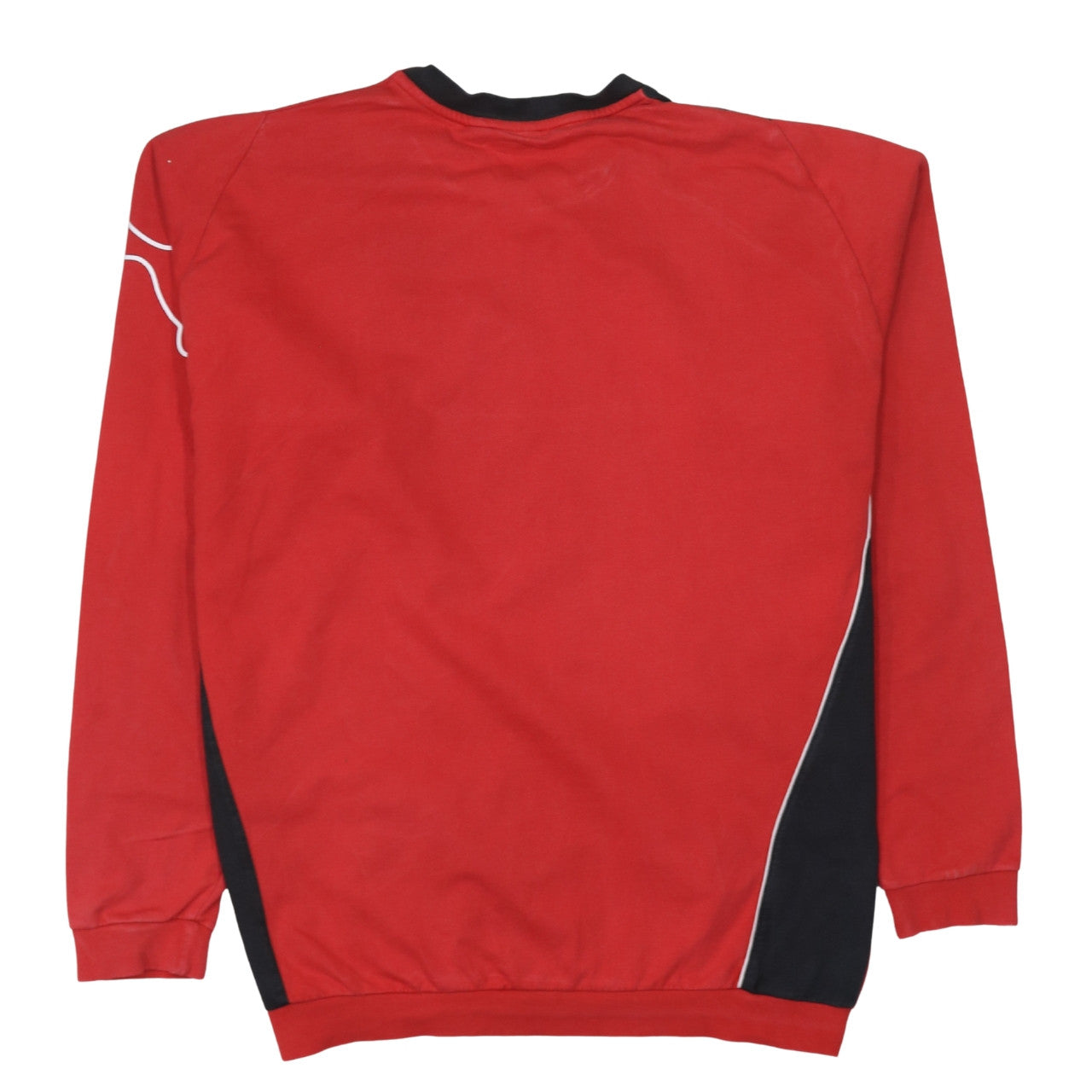 Puma Men Red Black Crew Neck Long Sleeve Sweatshirt L Football Style