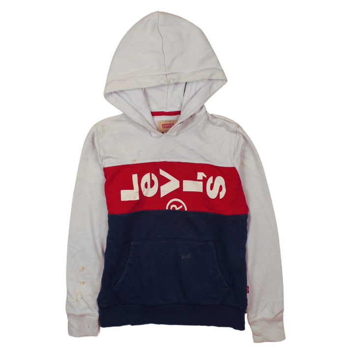 Levi’s Boys Multicoloured Pullover Hoodie 12 Years Colourblock Logo Cotton