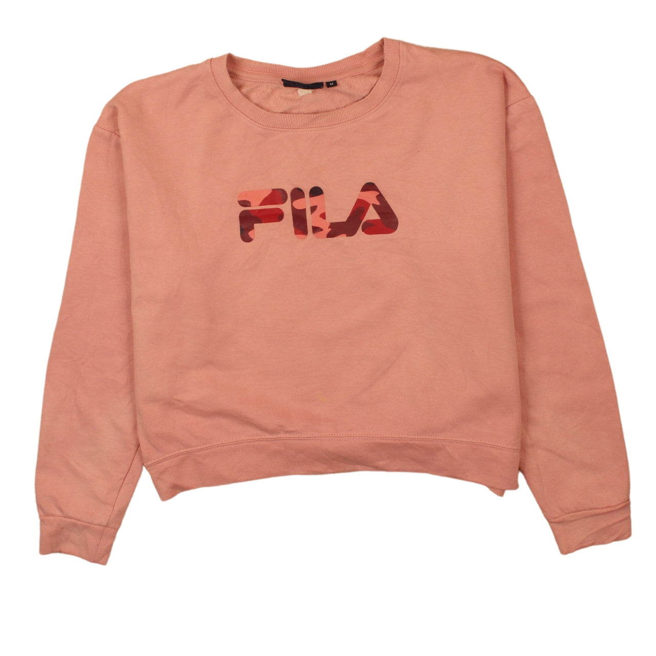 FILA Womens Pink Crew Neck Pullover Sweatshirt M