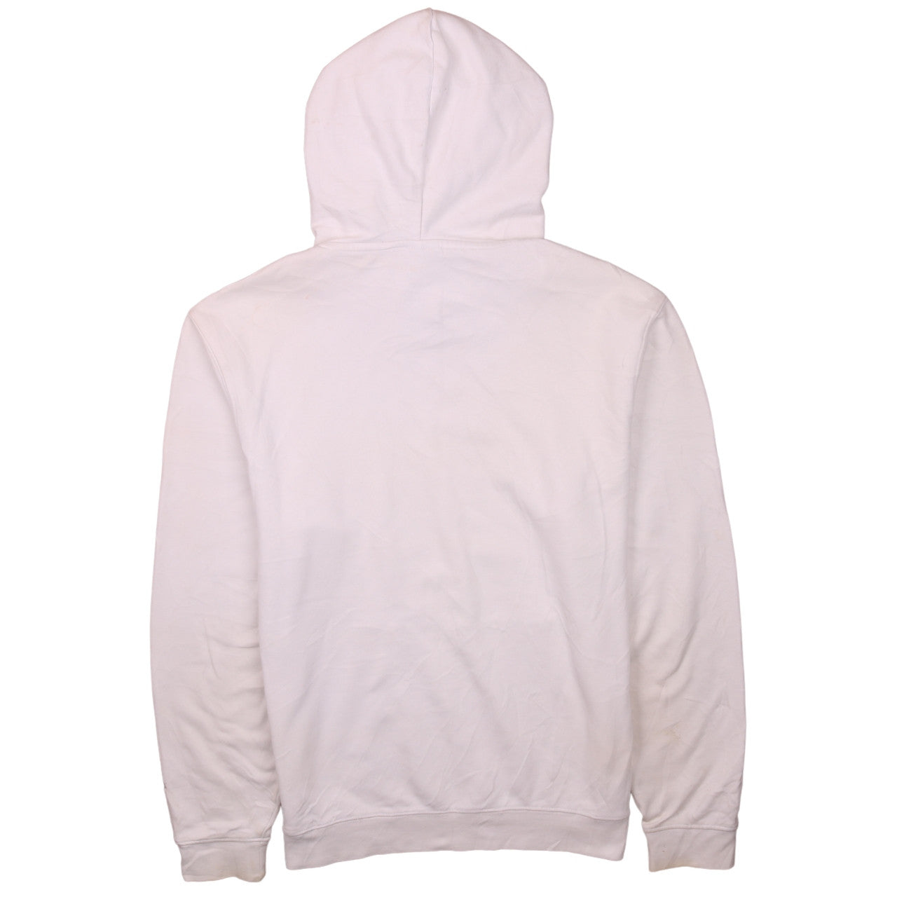 Champion Men's White Large Pullover Hoodie with Logo Print