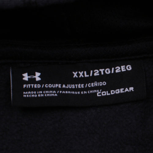 Under Armour Men's Black 2XL Pullover Hoodie ColdGear Fitted