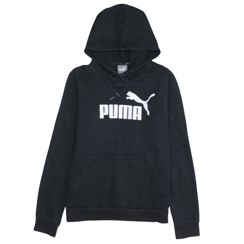 Puma Women's Black Pullover Hoodie Size 14 Hooded Sweatshirt