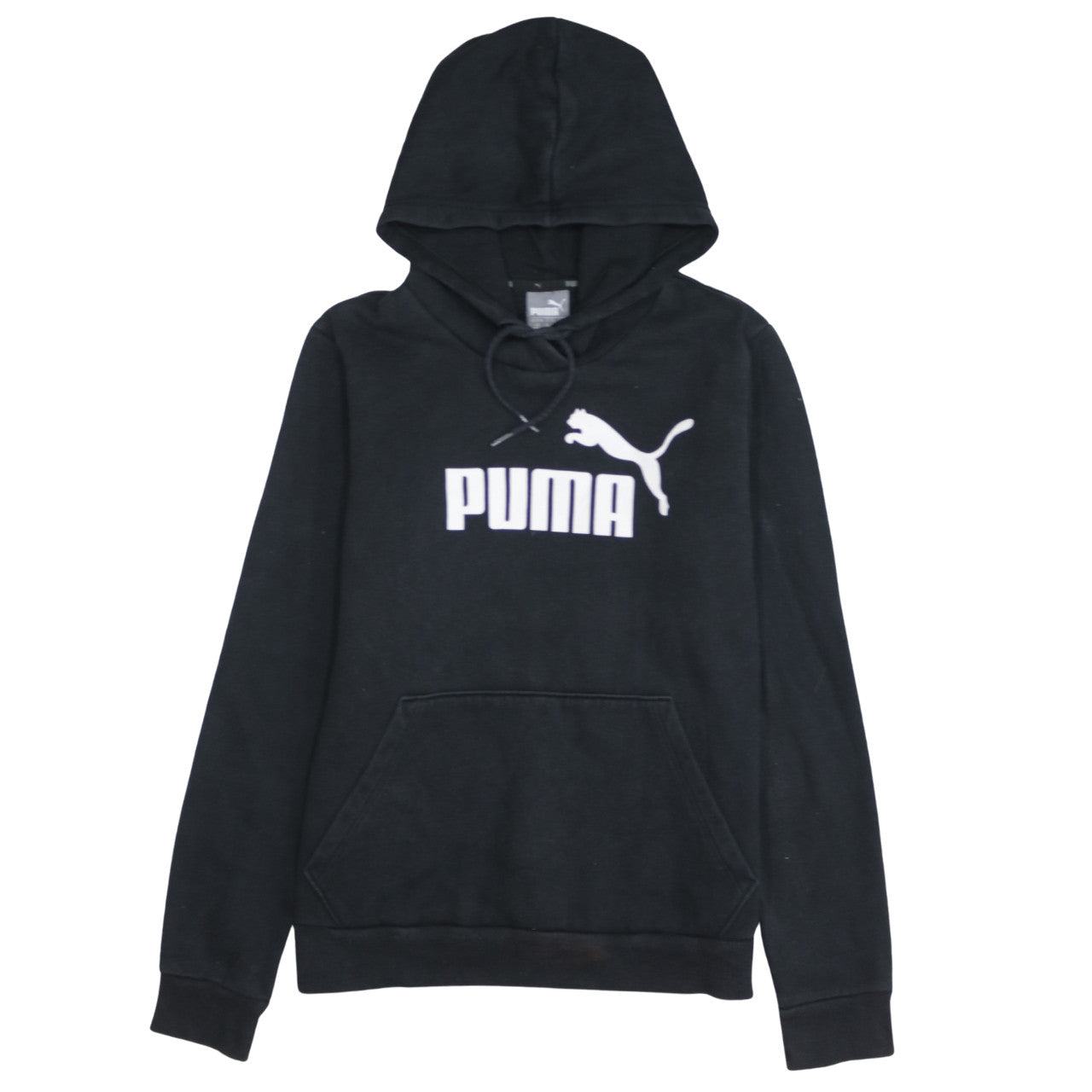 Puma Women's Black Pullover Hoodie Size 14 Hooded Sweatshirt