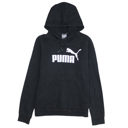 Puma Women's Black Pullover Hoodie Size 14 Hooded Sweatshirt