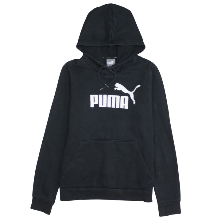 Puma Women's Black Pullover Hoodie Size 14 Hooded Sweatshirt
