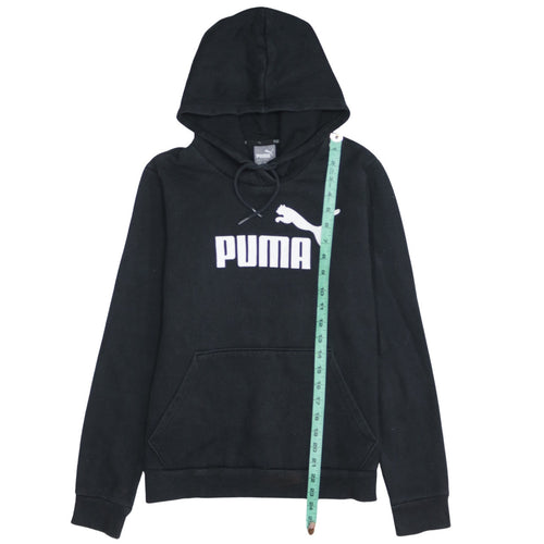 Puma Women's Black Pullover Hoodie Size 14 Hooded Sweatshirt