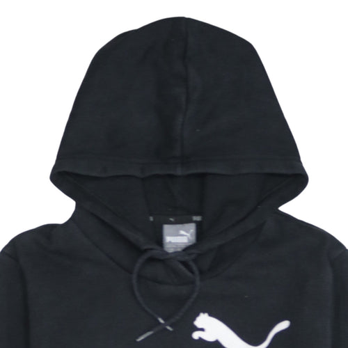 Puma Women's Black Pullover Hoodie Size 14 Hooded Sweatshirt