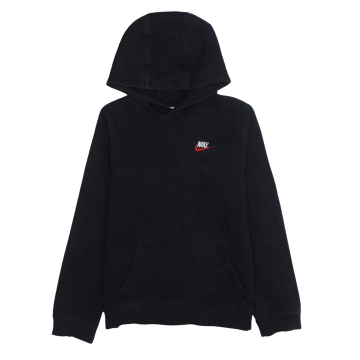 Nike Boys Black XL Pullover Hoodie Sweatshirt Fleece Lined Casual