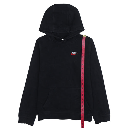 Nike Boys Black XL Pullover Hoodie Sweatshirt Fleece Lined Casual