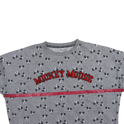 Disney Womens Grey Mickey Mouse Print Sweatshirt XL