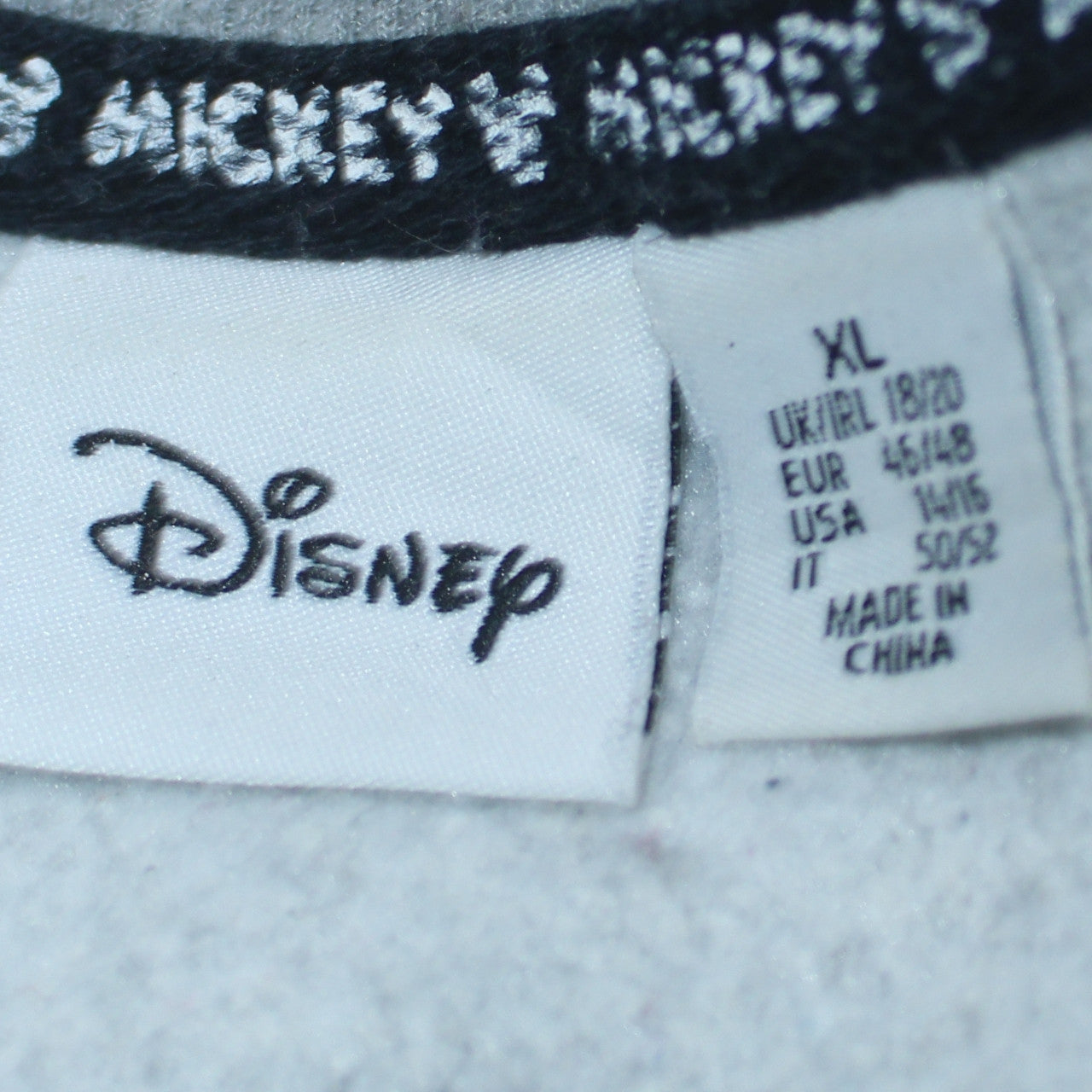 Disney Womens Grey Mickey Mouse Print Sweatshirt XL
