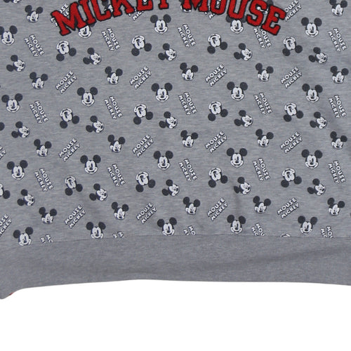 Disney Womens Grey Mickey Mouse Print Sweatshirt XL