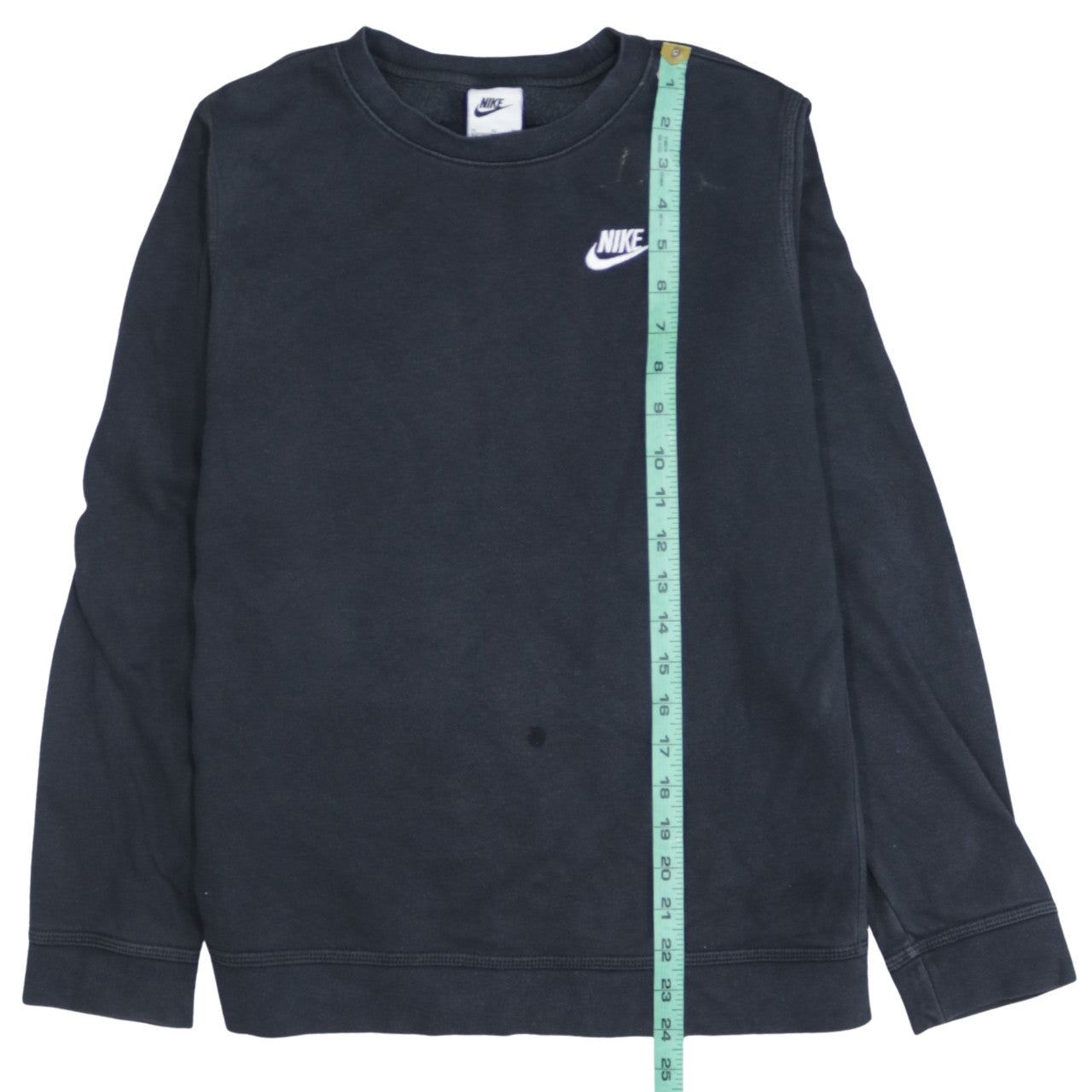 Nike Boys Black XL Crew Neck Fleece Pullover Sweatshirt with Logo