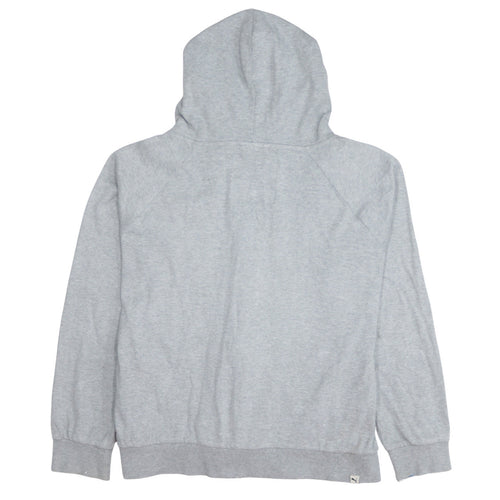 Puma Women Grey Full Zip Hoodie XL Cotton Sequin Detail