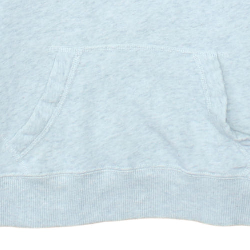 Hollister Womens Light Grey Hoodie Small Pullover Cotton Blend
