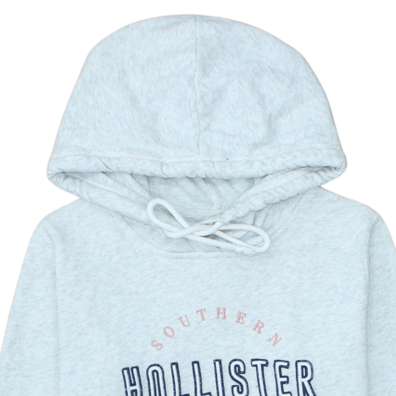Hollister Womens Light Grey Hoodie Small Pullover Cotton Blend