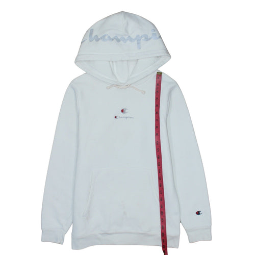 Champion Women's White XS Pullover Hoodie with Logo Detail