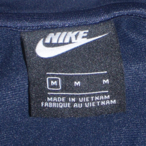 Nike Men's Blue Track Jacket M Regular Fit Full Zip Polyester