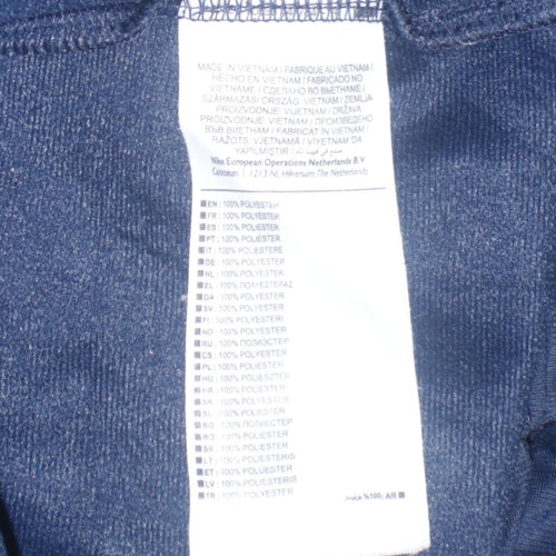 Nike Men's Blue Track Jacket M Regular Fit Full Zip Polyester