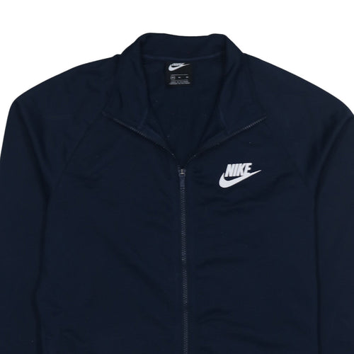 Nike Men's Blue Track Jacket M Regular Fit Full Zip Polyester