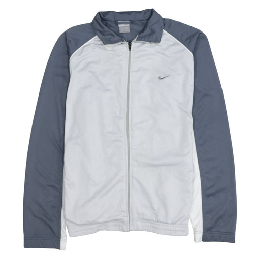 Nike Men's Grey Track Jacket XL Regular Fit Full Zip Activewear