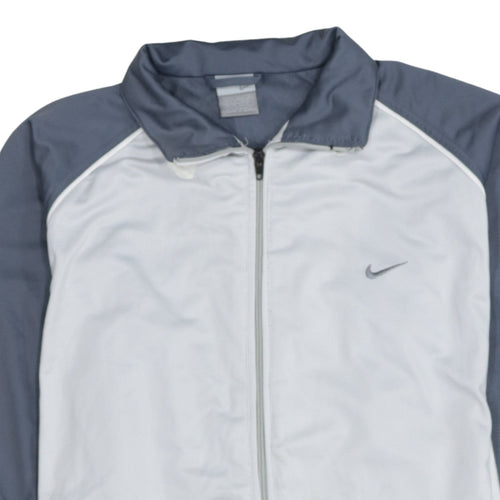 Nike Men's Grey Track Jacket XL Regular Fit Full Zip Activewear
