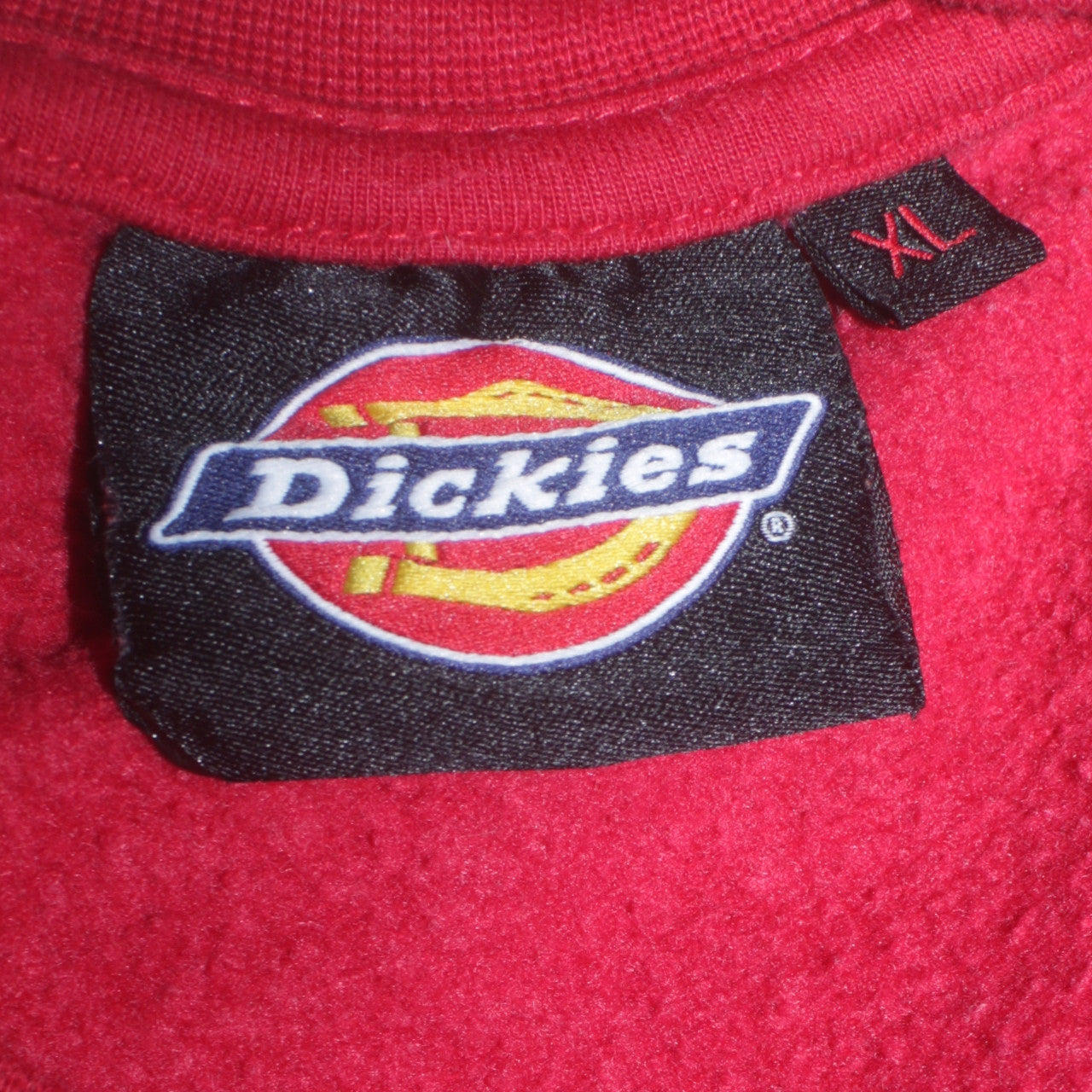 Dickies Mens Red XL Pullover Sweatshirt Crew Neck Workwear